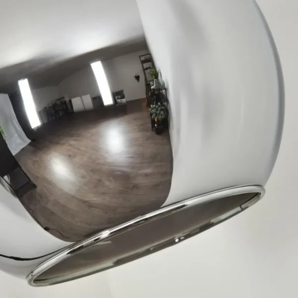 hofstein Koyoto Boule lumineuse, Lampadaire Chrome, Fumé, 1 lumière* Lampes Modernes
