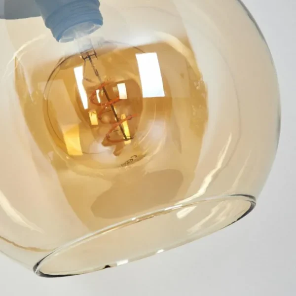 hofstein Koyoto Boule lumineuse, Lampadaire Ambre, 1 lumière* Lampes En Verre