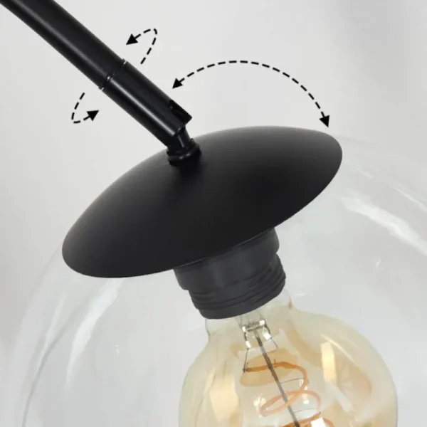 hofstein Koyoto Boule lumineuse, Lampadaire Clair, 1 lumière* Lampes En Verre