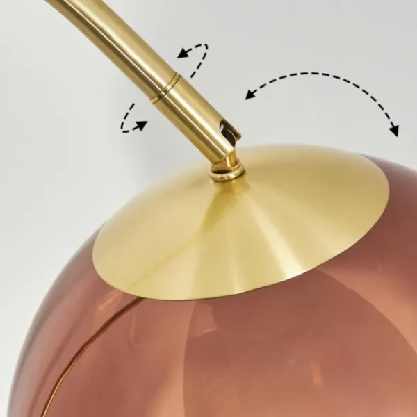 hofstein Koyoto Boule lumineuse, Lampadaire Laiton, 1 lumière* Lampes En Verre