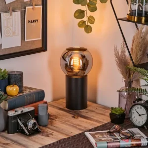 hofstein Koyoto Boule lumineuse, Lampe de bureau, Lampe à poser Chrome, Fumé, 1 lumière* Lampes Modernes