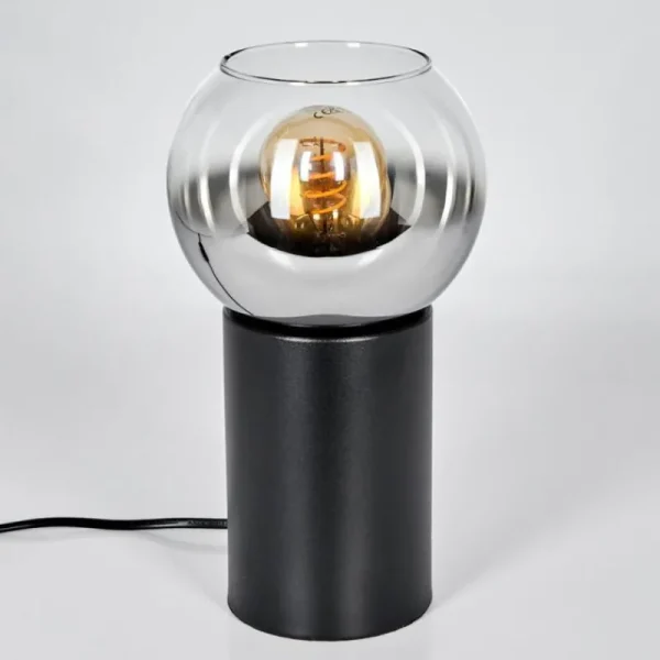 hofstein Koyoto Boule lumineuse, Lampe de bureau, Lampe à poser Chrome, Clair, Fumé, 1 lumière* Lampes Modernes