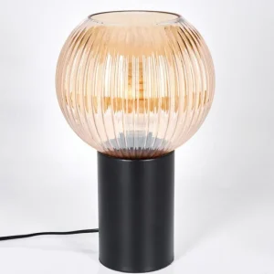 hofstein Koyoto Boule lumineuse, Lampe de bureau, Lampe à poser 11 cm Ambre, 1 lumière* Lampes Modernes