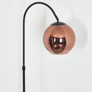 hofstein Koyoto Boule lumineuse, Lampadaire Cuivré, 1 lumière* Lampes En Verre