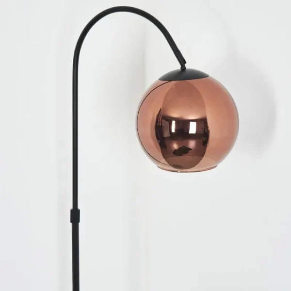 hofstein Koyoto Boule lumineuse, Lampadaire Cuivré, 1 lumière* Lampes En Verre