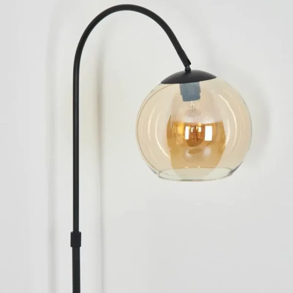 hofstein Koyoto Boule lumineuse, Lampadaire Ambre, 1 lumière* Lampes En Verre