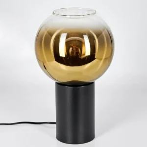 hofstein Koyoto Boule lumineuse, Lampe de bureau, Lampe à poser Or, Clair, 1 lumière* Lampes En Verre