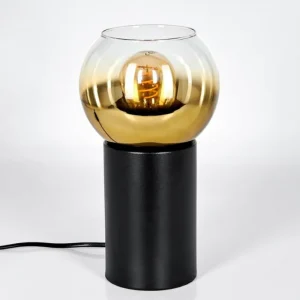 hofstein Koyoto Boule lumineuse, Lampe de bureau, Lampe à poser Or, Clair, 1 lumière* Lampes En Verre