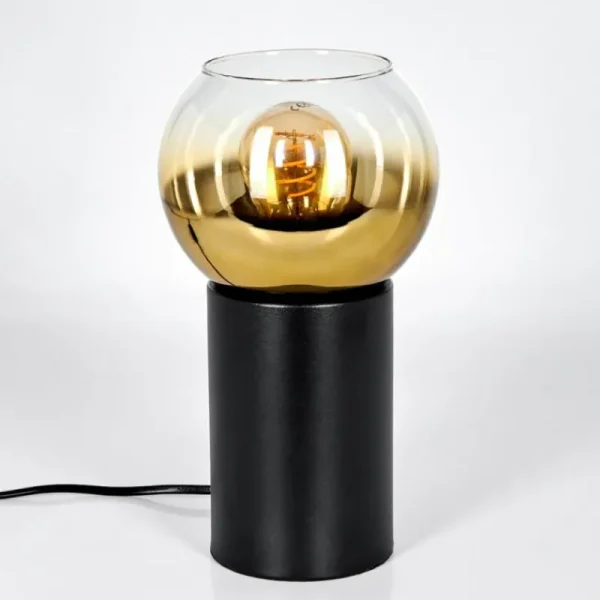 hofstein Koyoto Boule lumineuse, Lampe de bureau, Lampe à poser Or, Clair, 1 lumière* Lampes En Verre