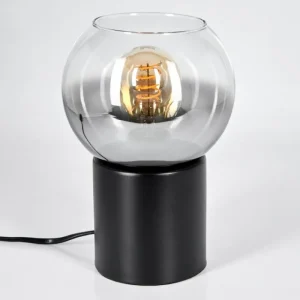 hofstein Koyoto Boule lumineuse, Lampe de bureau, Lampe à poser Clair, Fumé, 1 lumière* Lampes Modernes