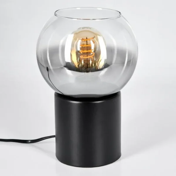 hofstein Koyoto Boule lumineuse, Lampe de bureau, Lampe à poser Clair, Fumé, 1 lumière* Lampes Modernes