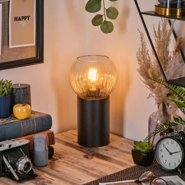 hofstein Koyoto Boule lumineuse, Lampe de bureau, Lampe à poser Ambre, Clair, 1 lumière* Lampes Modernes