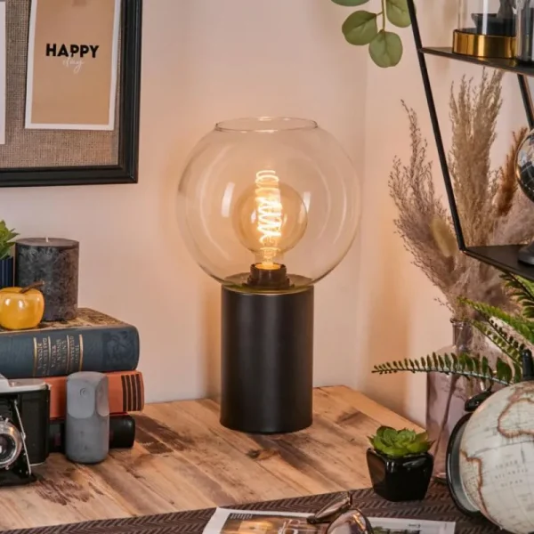 hofstein Koyoto Boule lumineuse, Lampe de bureau, Lampe à poser Clair, 1 lumière* Lampes En Verre