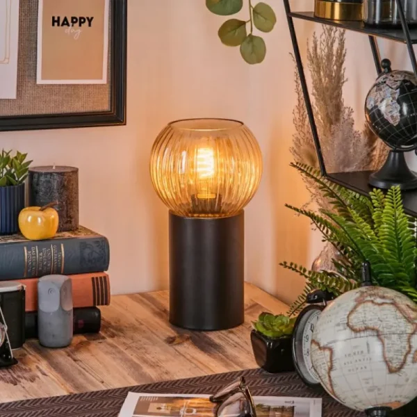 hofstein Koyoto Boule lumineuse, Lampe de bureau, Lampe à poser Ambre, 1 lumière* Lampes Modernes