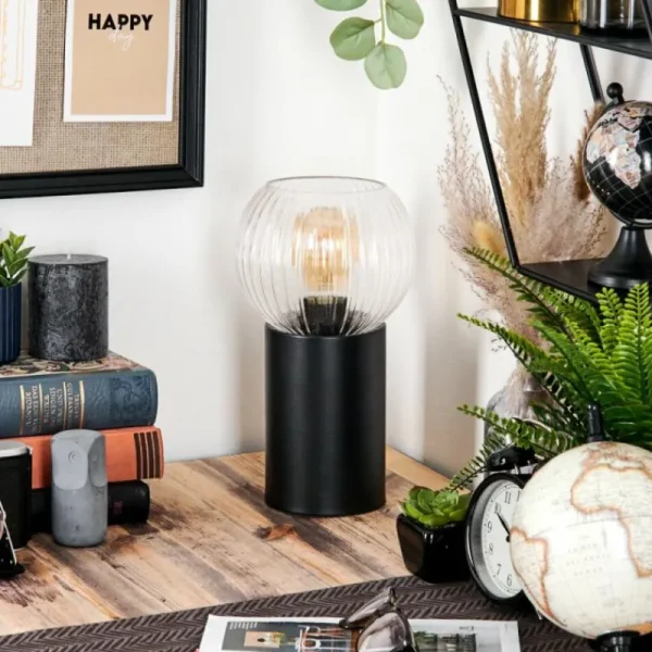 hofstein Koyoto Boule lumineuse, Lampe de bureau, Lampe à poser Clair, 1 lumière* Lampes Modernes