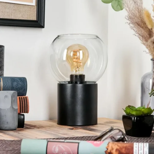 hofstein Koyoto Boule lumineuse, Lampe de bureau, Lampe à poser Clair, 1 lumière* Lampes En Verre