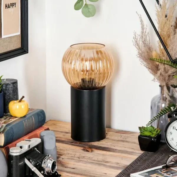 hofstein Koyoto Boule lumineuse, Lampe de bureau, Lampe à poser Ambre, 1 lumière* Lampes Modernes