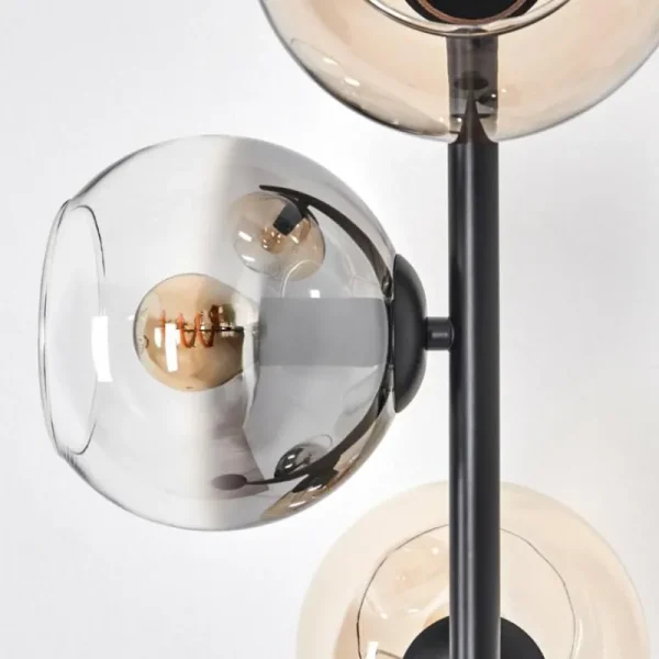 hofstein Koyoto Lampadaire 31 cm Ambre, Clair, Fumé, 4 lumières* Lampes Modernes