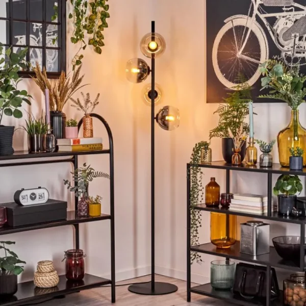 hofstein Koyoto Lampadaire 31 cm Ambre, Clair, Fumé, 4 lumières* Lampes Modernes
