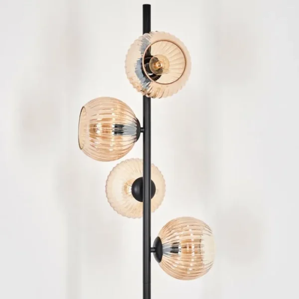 hofstein Koyoto Lampadaire 31 cm Ambre, 4 lumières* Lampes Modernes
