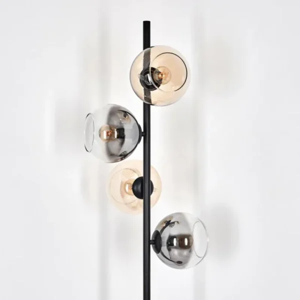 hofstein Koyoto Lampadaire 31 cm Ambre, Clair, Fumé, 4 lumières* Lampes Modernes