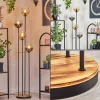 hofstein Koyoto Lampadaire 30 cm Bois clair, Noir, 4 lumières* Lampes Modernes