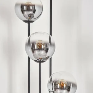 hofstein Koyoto Lampadaire 25 cm Bois clair, Noir, 4 lumières* Lampes Modernes