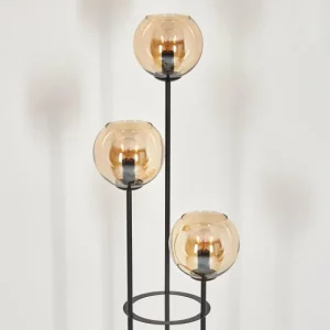 hofstein Koyoto Lampadaire 25 cm Bois clair, Noir, 3 lumières* Lampes Modernes