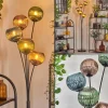 hofstein Koyoto Lampadaire Bleu, Vert, Cuivré, 5 lumières* Lampes Modernes