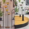 hofstein Koyoto Lampadaire Bois foncé, Noir, 4 lumières* Lampes Modernes