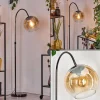 hofstein Koyoto Lampadaire Chrome, Noir, 1 lumière* Lampes En Verre