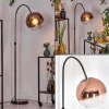 hofstein Koyoto Lampadaire Chrome, Noir, 1 lumière* Lampes En Verre
