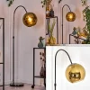 hofstein Koyoto Lampadaire Chrome, Noir, 1 lumière* Lampes En Verre