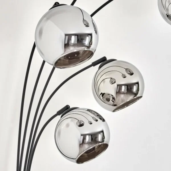 hofstein Koyoto Lampadaire Chrome, 5 lumières* Lampes En Verre