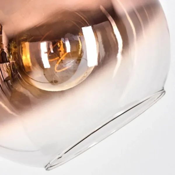 hofstein Koyoto Lampadaire Chrome, Noir, 1 lumière* Lampes En Verre