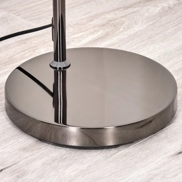 hofstein Koyoto Lampadaire Chrome, Noir, 1 lumière* Lampes En Verre