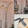 hofstein Koyoto Lampadaire Noir, 3 lumières* Lampes En Verre