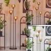 hofstein Koyoto Lampadaire Noir, 3 lumières* Lampes En Verre