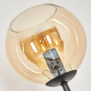 hofstein Koyoto Lampadaire Noir, 3 lumières* Lampes En Verre