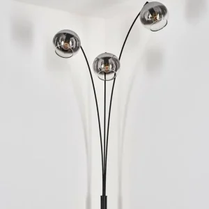 hofstein Koyoto Lampadaire Noir, 3 lumières* Lampes En Verre