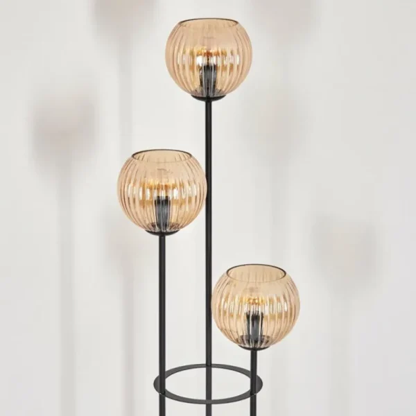 hofstein Koyoto Lampadaire Noir, 3 lumières* Lampes Modernes
