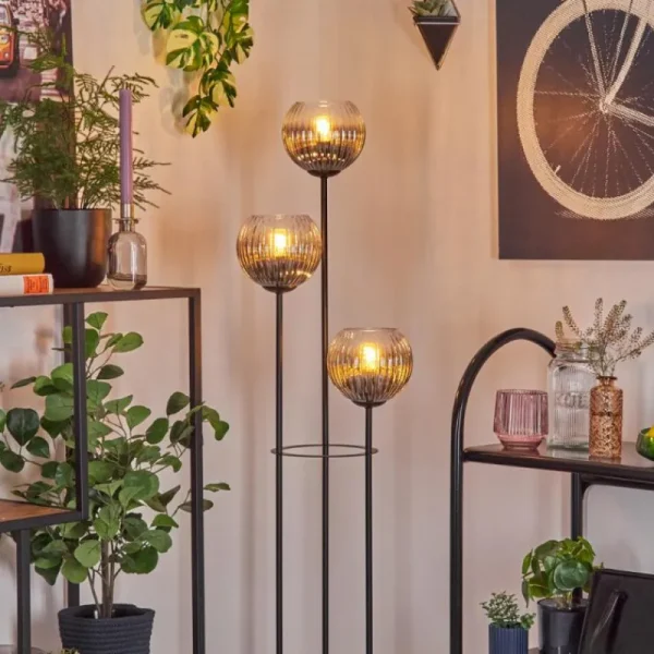 hofstein Koyoto Lampadaire Noir, 3 lumières* Lampes Modernes