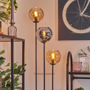 hofstein Koyoto Lampadaire Noir, 3 lumières* Lampes Modernes