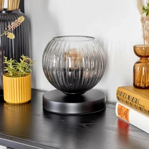 hofstein Koyoto Lampe à poser 15 cm Clair, Fumé, 1 lumière* Lampes Modernes