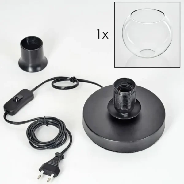hofstein Koyoto Lampe à poser 15 cm Clair, 1 lumière* Lampes En Verre