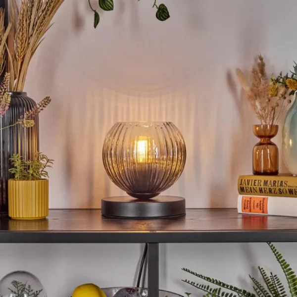 hofstein Koyoto Lampe à poser 15 cm Clair, Fumé, 1 lumière* Lampes Modernes