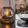 hofstein Koyoto Lampe à poser 25 cm Noir, 1 lumière* Lampes En Verre