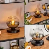 hofstein Koyoto Lampe à poser 15 cm Noir, 1 lumière* Lampes En Verre