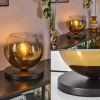 hofstein Koyoto Lampe à poser 25 cm Noir, 1 lumière* Lampes En Verre