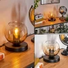 hofstein Koyoto Lampe à poser 15 cm Noir, 1 lumière* Lampes En Verre